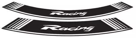 "Puig Racing" ratlankio lipdukų juostelės universalios baltos spalvos - 5531B
