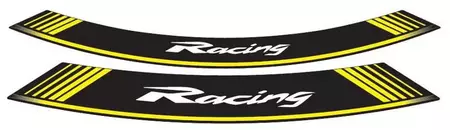 Puig Racing ratlankių lipdukų juostelės universalios geltonos spalvos-2