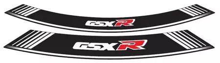 Puig Suzuki GSX-R fælgklistermærke strips hvid - 5525B