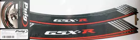 Paski naklejki na felgi Puig Suzuki GSX-R srebrny