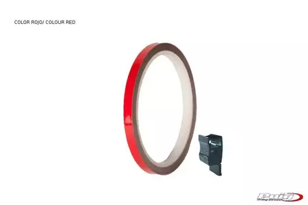 Strisce di adesivo per cerchi con applicatore Puig rosso-2