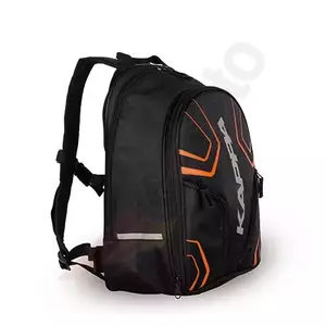 Plecak Kappa z pokrowcem przeciwdeszczowym 16/20L czarno/pomarańczowy - LH210OR