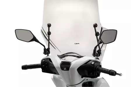 Puig TX Honda Scoopy SH 125i Sh150i 20-22 Motorrad Windschutzscheibe transparent-2