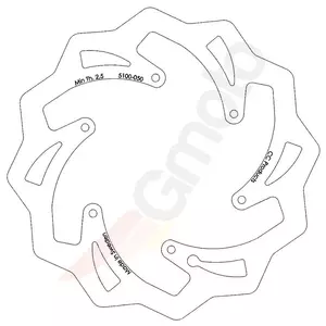 Disque de travão dianteiro CC Products (NG140) - 5100-0050