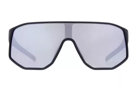 Red Bull Spect Eyewear Dash melns/dūmu krāsas ar sudraba spoguli - DASH-004