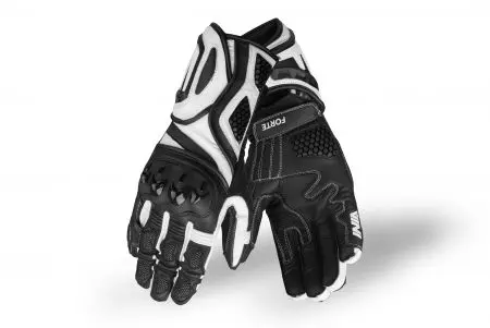 Vini Forte kožne rukavice crno-bijele L - GV-7010-WH-L