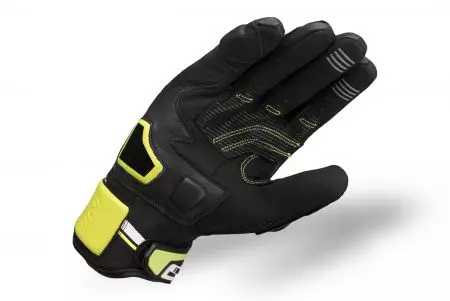 Vini Fresco rukavice od kože i tekstila, crno-žute fluo XL-3