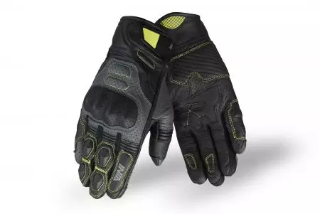 Vini Respiraro crno-sivo-zelene fluo XL kožne rukavice - GV-8008-GN-XL