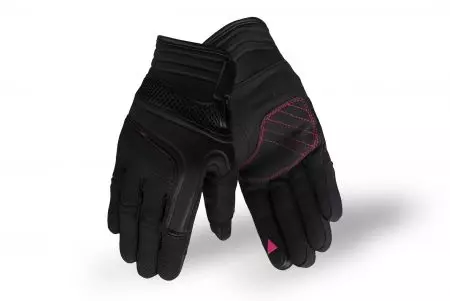Дамски текстилни ръкавици Vini Patta in черно и розово S - GV-1179-PK-S