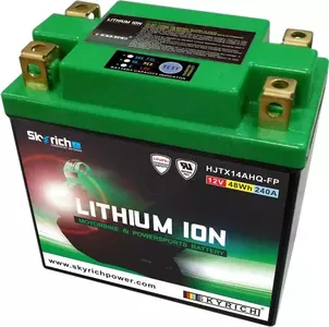 Skyrich YTX14AHQ-BS lithium-ion accu 12V 4 Ah met laadindicator - HJTX14AHQ-FP
