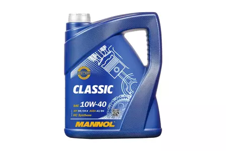 Mannol 7501 Classic 10W-40 synthetisches Motorenöl 5L - MN7501-5