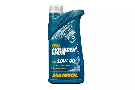 Mannol 7505 Полусинтетично моторно масло MOLIBDEN 10W-40 1L - MN7505-1
