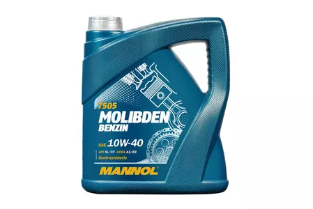 Mannol 7505 MOLIBDEN halfsynthetische motorolie 10W-40 1L - MN7505-4