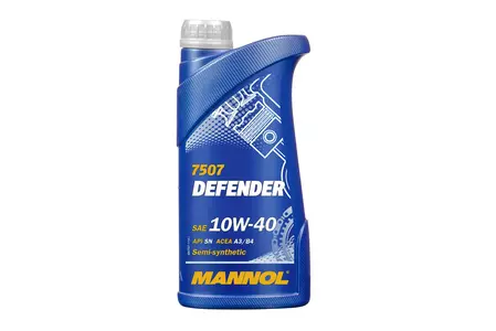 Mannol 7507 DEFENDER semi-synthetische motorolie 10W-40 1L - MN7507-1