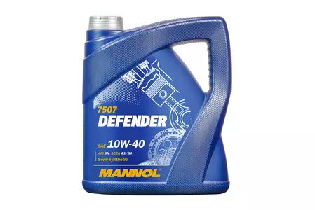 Mannol 7507 DEFENDER semi-synthetische motorolie 10W-40 1L - MN7507-4