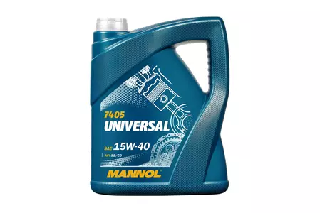 Mannol 7405 UNIVERSAL 15W-40 10L минерално моторно масло - MN7405-5