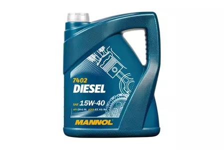 Минерално моторно масло Mannol 7402 Diesel 15W-40 10L - MN7402-5