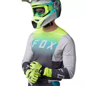 Fox 360 Horyzn Svetlo siva S motoristična majica-2