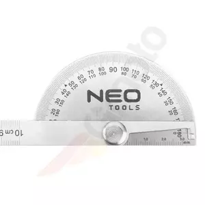 Jauge d'angle avec règle 100 mm en acier inoxydable Neo Tools-2