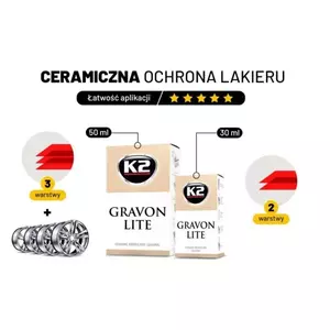 Ceramika zabezpieczająca K2 Gravon Lite 50 ml-5