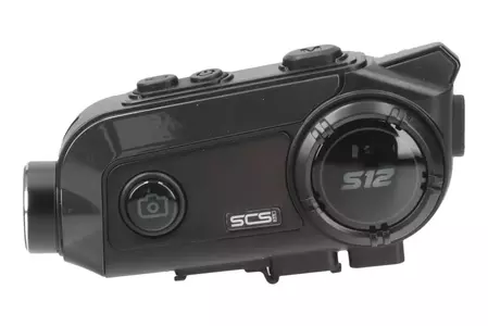 Interkom na motorke SCS S-12 Bluetooth 500m duálna kamera 1 prilba-3