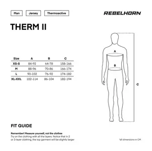 Camisola térmica de manga comprida Rebelhorn Therm II preto-azul M-4