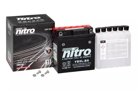 Akumulator bezobsługowy Nitro YB5L-BS 12V 5Ah - NB5L-BS