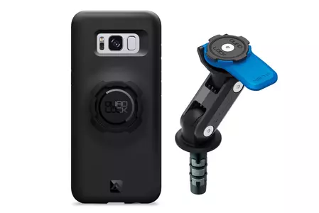 Quad Lock puhelimen kotelo, jossa on pidike Samsung Galaxy S8+ runkopäässä-1