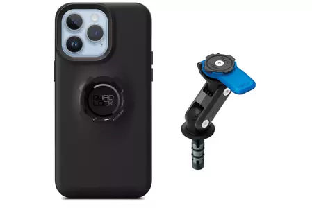 Quad Lock-telefonetui med rammehovedholder iPhone 14 Pro Max - QLM-FSM+QLC-IP14XL