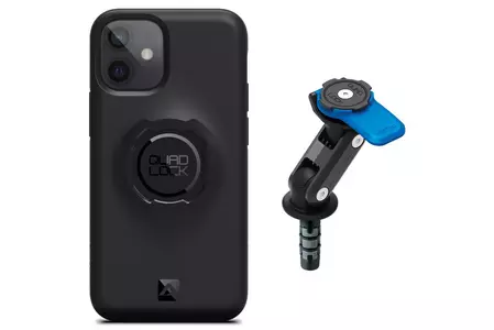 Quad Lock-telefonetui med rammehovedholder iPhone 12 Mini - QLM-FSM+QLC-IP12S