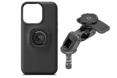 Custodia per telefono Quad Lock con supporto in telaio Head Pro iPhone 13 Pro - QLM-FSM-PRO+QLC-IP13MP
