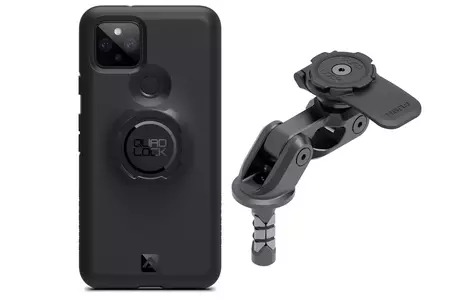 "Quad Lock" telefono dėklas su rankena rėmo galvutėje "Pro" "Google Pixel 5 - QLM-FSM-PRO+QLC-PIX5