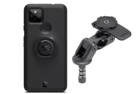 "Quad Lock" telefono dėklas su rankena rėmo galvutėje "Pro" "Google Pixel 4A - QLM-FSM-PRO+QLC-PIX5XL