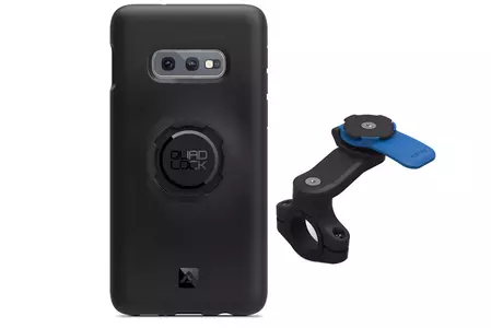 Quad Lock telefontok kormányrögzítővel Samsung Galaxy S10E - QLM-HBR+QLC-GS10LTE