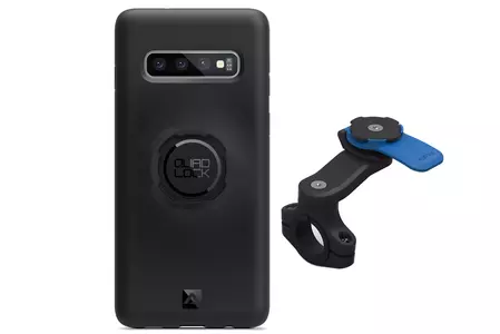 Étui de téléphone Quad Lock avec poignée de guidon pour Samsung Galaxy S10 - QLM-HBR+QLC-GS10