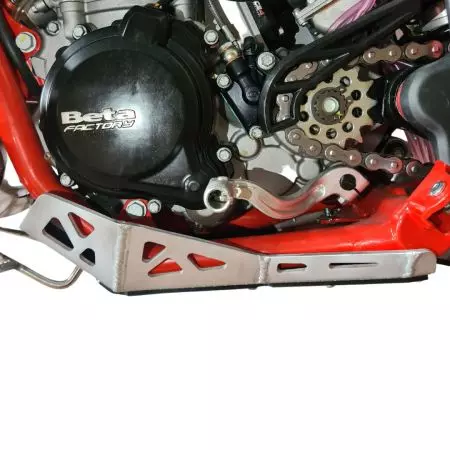 Cobertura do motor em alumínio prata Mitigator Beta Xtrainer 15-23-13