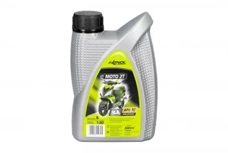 Axenol Moto 2T halfsynthetische motorolie 1:50 0,6l-2