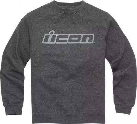 ICON Slant mørkegrå sweatshirt med hætte 2XL-1