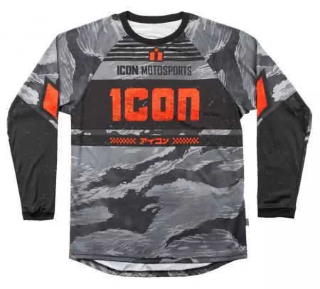 ICON Tiger's Blood Grey Jersey cross enduro sweatshirt M-1