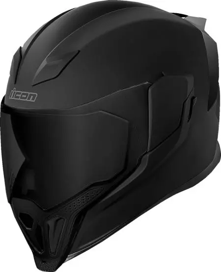 ICON Airflite Rubatone Dark motociklistička kaciga koja pokriva cijelo lice crna L-1