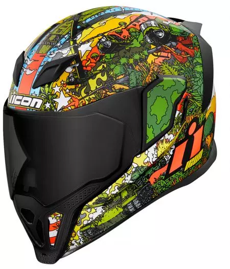 ICON Airflite GP23 motociklistička kaciga koja pokriva cijelo lice, zelena M-1