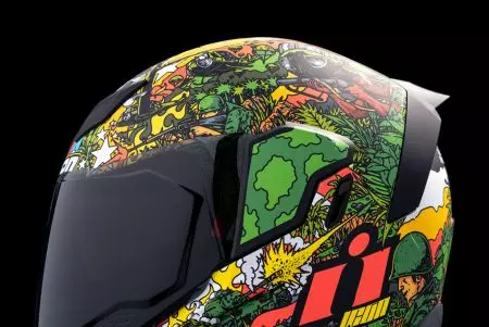 ICON Airflite GP23 motociklistička kaciga koja pokriva cijelo lice, zelena M-2