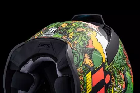 ICON Airflite GP23 motociklistička kaciga koja pokriva cijelo lice, zelena M-5