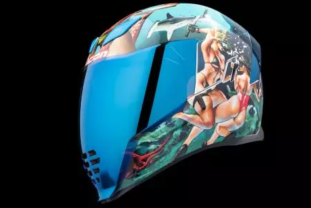 ICON Airflite Pleasuredome 4 integrālā motociklista ķivere zila L-6