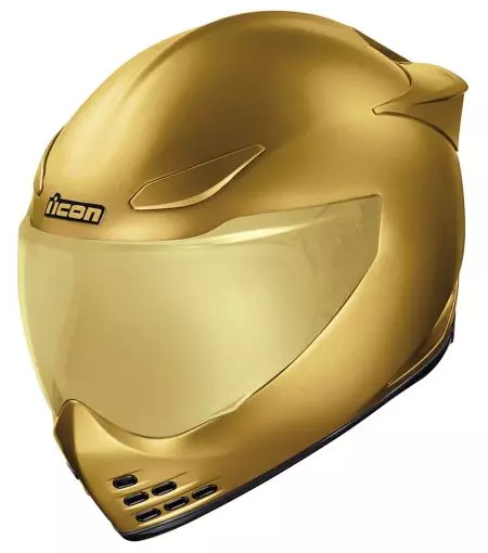 Capacete integral de motociclista ICON Domain Cornelius dourado M-1