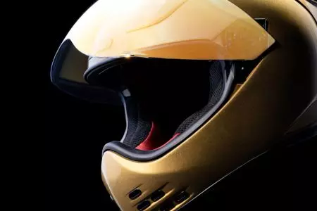Capacete integral de motociclista ICON Domain Cornelius dourado M-4