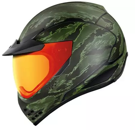 ICON Domain Tiger&#39;s Blood motociklistička kaciga koja pokriva cijelo lice zelena M-2