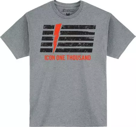 ICON Invasion Stripe šedé tričko S