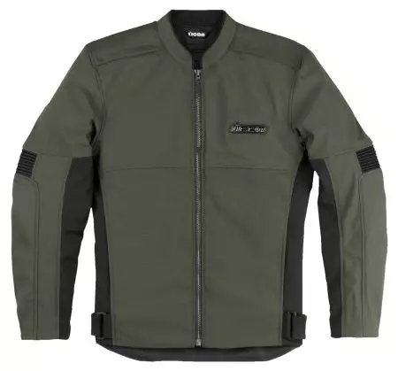 ICON Slabtown zelena 4XL tekstilna motoristična jakna