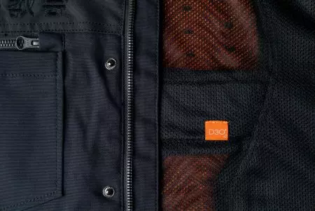 ICON Upstate Canvas National textilní bunda na motorku černá S-3